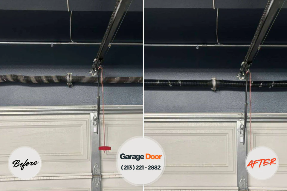 Before and after: garage door repair Ferrysburg, MI
